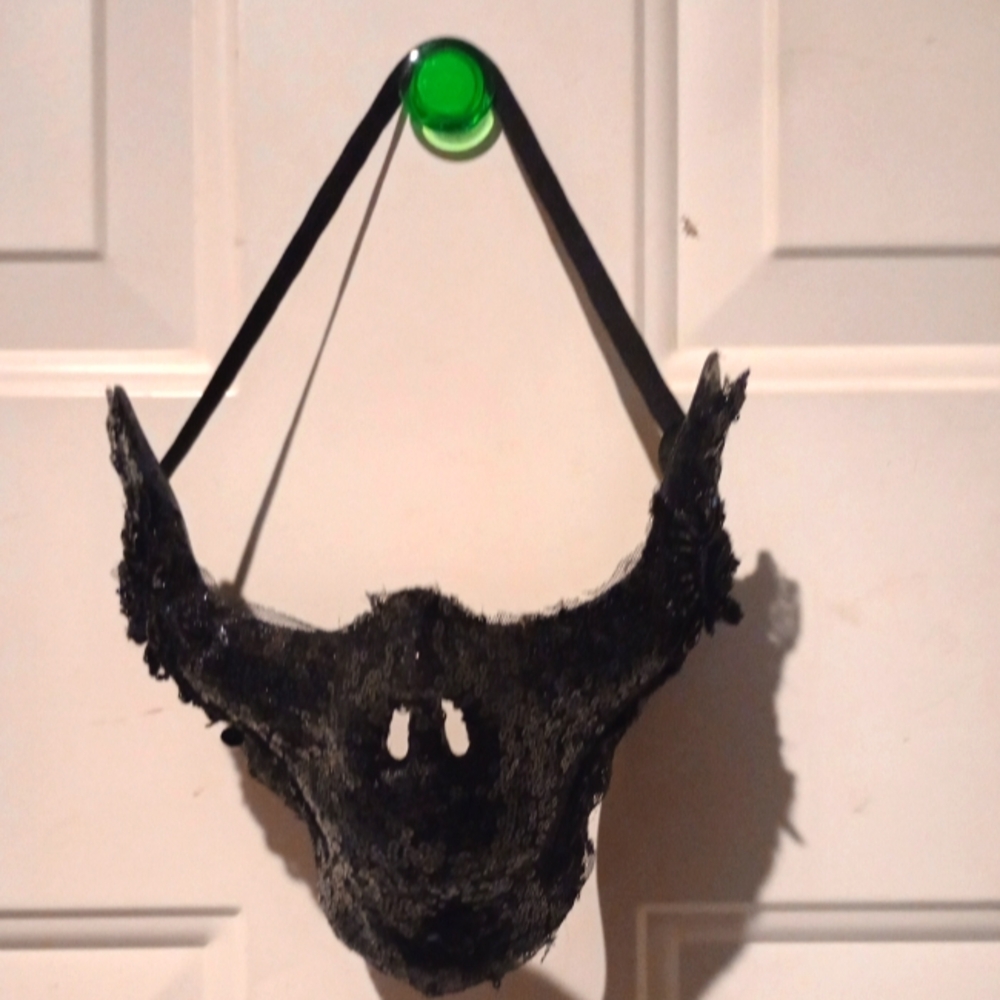 Skull half mask Gothic costume